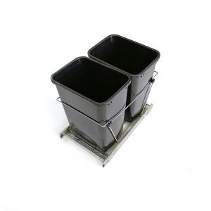 Double Sliding Trash Can Kitchen